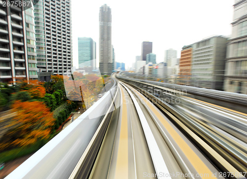 Image of Speed train moving