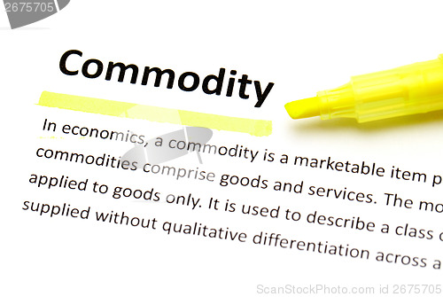 Image of Definition of commodity