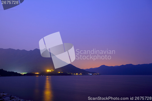 Image of Seascape at night