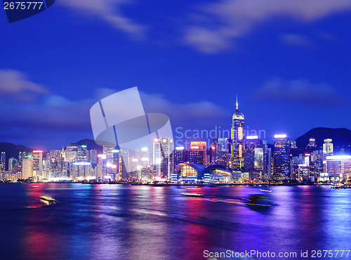 Image of Hong Kong during evening