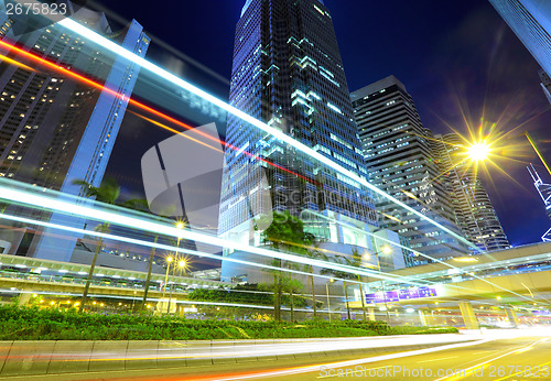 Image of Hong Kong with car light