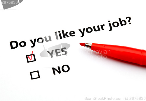 Image of Do you like your job?