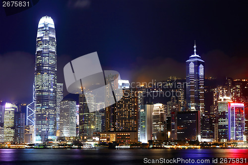 Image of Central business district in Hong Kong