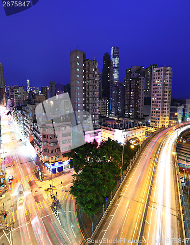 Image of Hong Kong cityscape at night