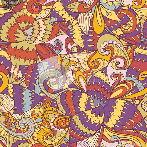 Image of Seamless abstract hand-drawn texture