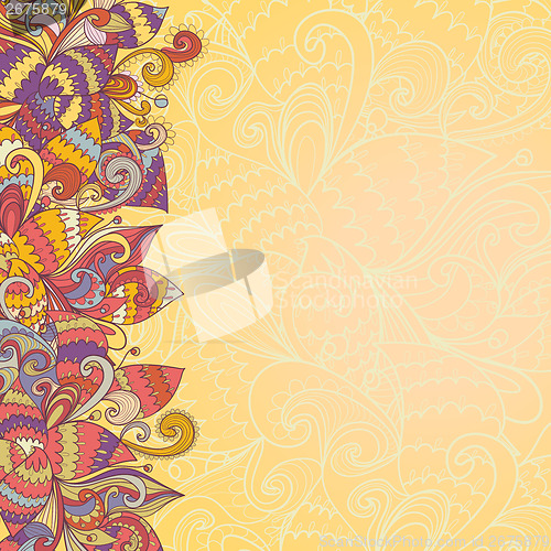 Image of abstract background of petal and wave