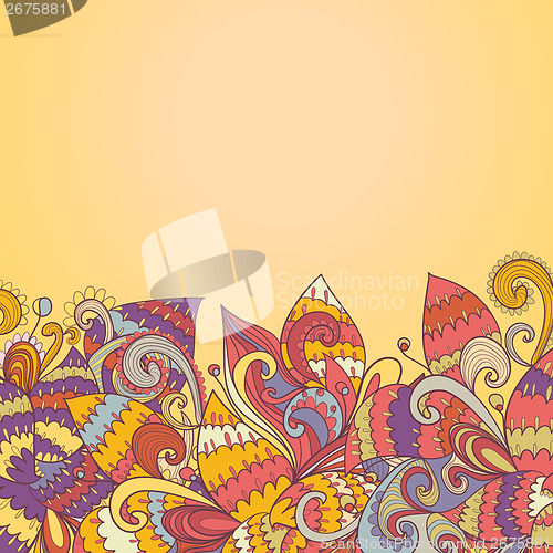Image of abstract background of petal and wave