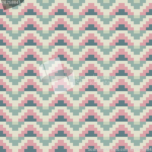 Image of Abstract green pink pixel background