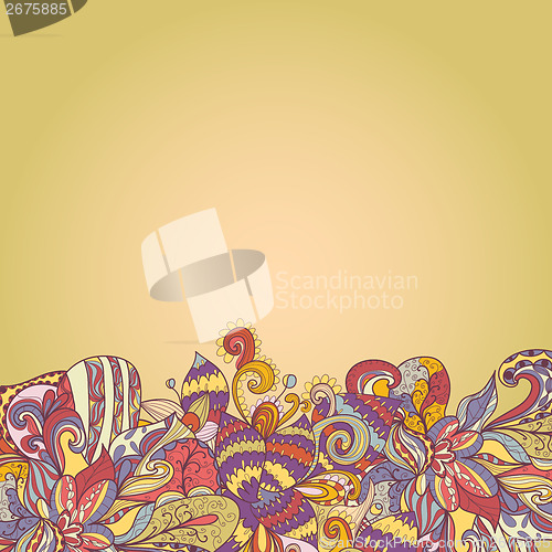 Image of abstract background of petal and wave