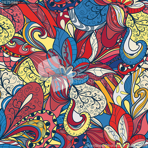 Image of Seamless abstract hand-drawn texture