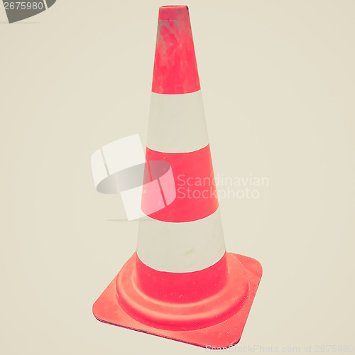 Image of Retro look Traffic cone