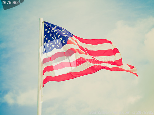 Image of Retro look USA flag
