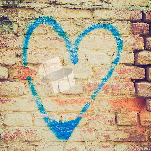 Image of Retro look Heart symbol of love