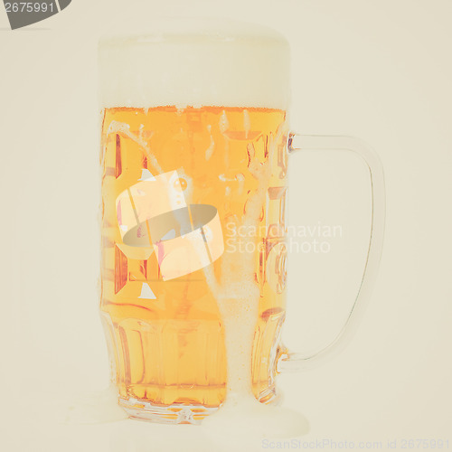 Image of Retro look German beer glass