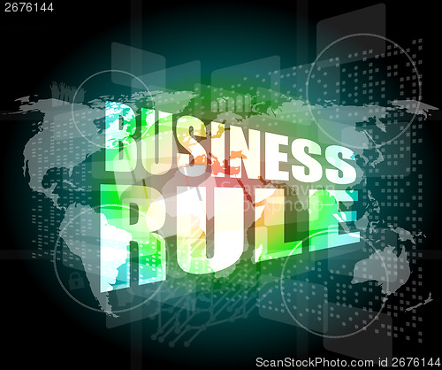 Image of business rule interface hi technology