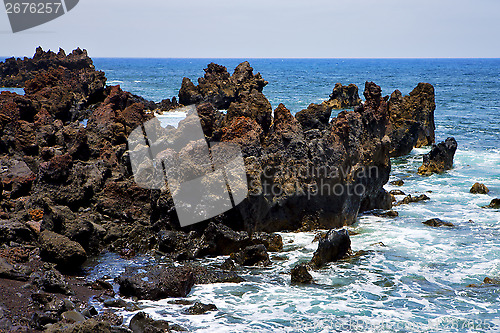 Image of rock spain  sky light  isle    landscape  stone  cloud   