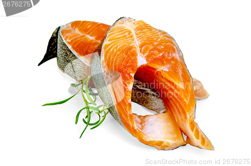 Image of Trout with sprig of rosemary