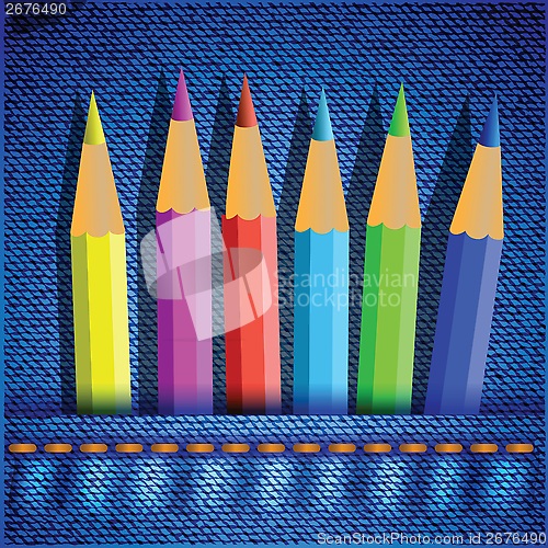 Image of set of colored pencils