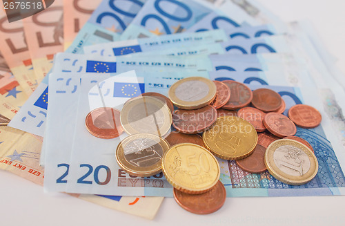 Image of Euros coins and notes