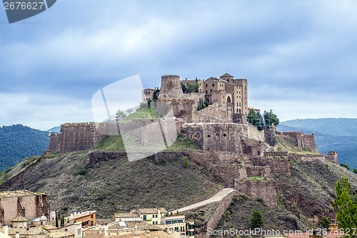 Image of Cardona castle is a famous medieval castle in Catalonia.