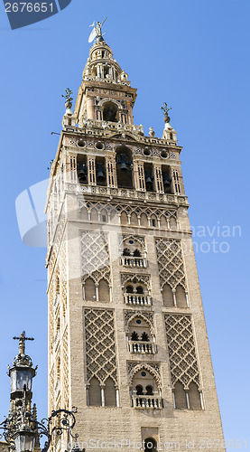 Image of Giralda tower, the belfry of the Cathedral of Sevilla