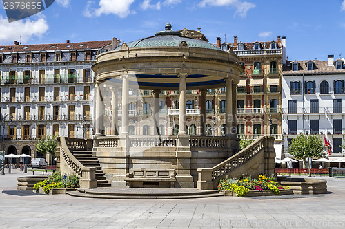 Image of kiosk in Pamplona