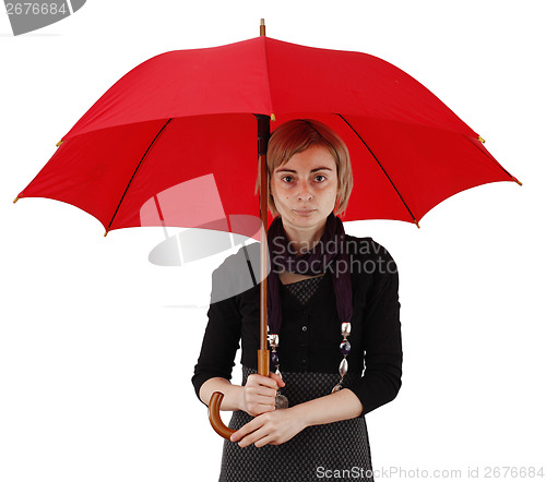 Image of Woman with umbrella