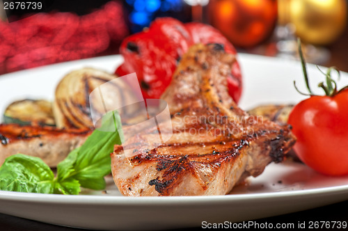 Image of meat with vegetable