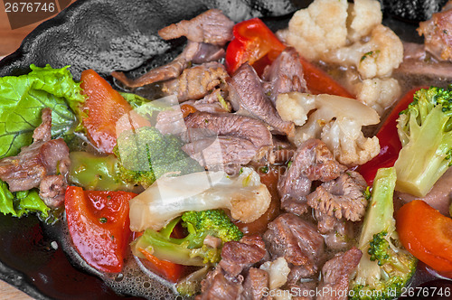 Image of meat with vegetables