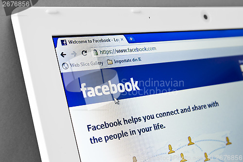 Image of  Homepage of Facebook.com