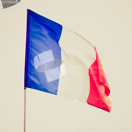 Image of Retro look France flag