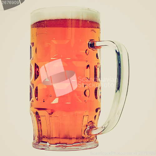 Image of Retro look German beer glass