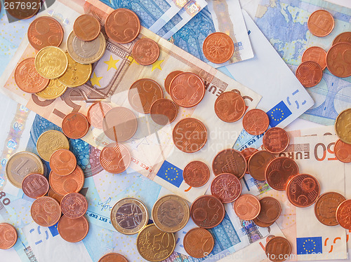 Image of Euros coins and notes