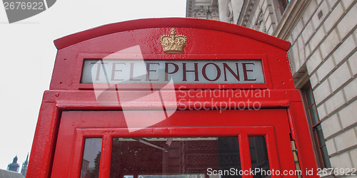 Image of London telephone box