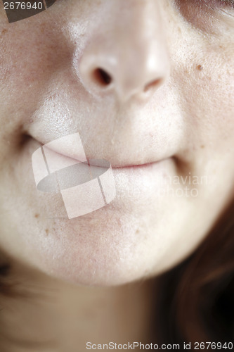 Image of Woman's close mouth