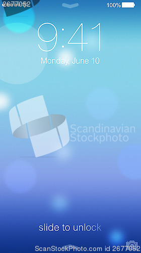 Image of IOS 7 Lock Screen