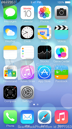 Image of IOS 7 icons   homescreen