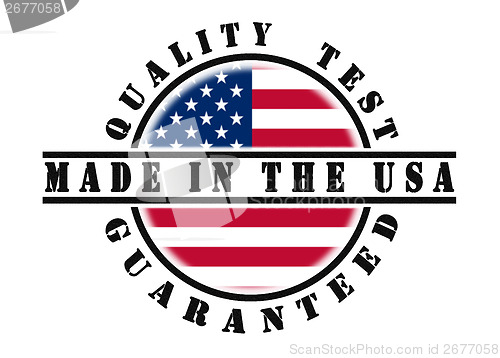 Image of Quality test guaranteed stamp 