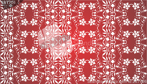 Image of red ornament background