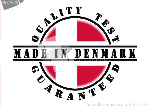 Image of Quality test guaranteed stamp 