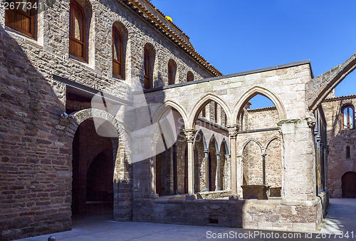 Image of courtyard of Castle of Cardona. Catalonia, Spain 