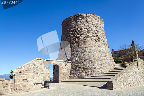 Image of courtyard of Castle of Cardona. Catalonia, Spain 