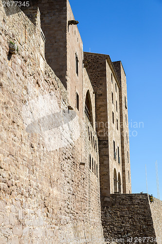 Image of courtyard of Castle of Cardona. Catalonia, Spain 