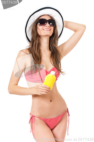 Image of Woman in swimsuit