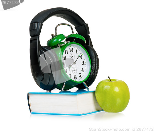 Image of Clock with headphones