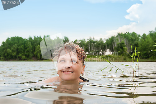 Image of woman in water