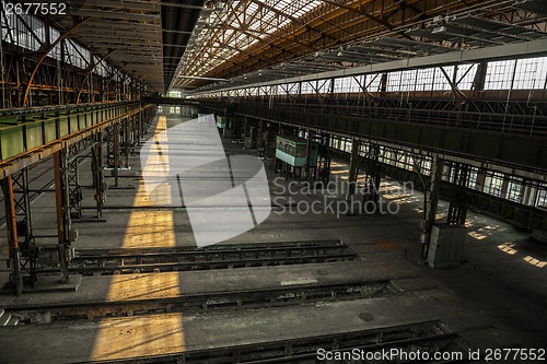 Image of Large industrial hall of a repair station