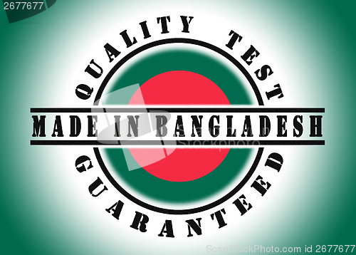 Image of Quality test guaranteed stamp 