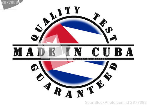 Image of Quality test guaranteed stamp 