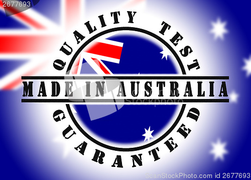 Image of Quality test guaranteed stamp 